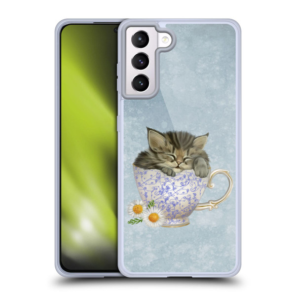 Ash Evans Graphics Chamomile Tea Soft Gel Case for Samsung Galaxy S21+ 5G
