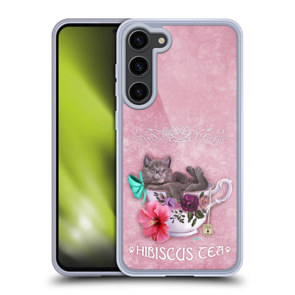 Ash Evans Graphics Hibiscus Tea Soft Gel Case for Samsung Galaxy S23+ 5G