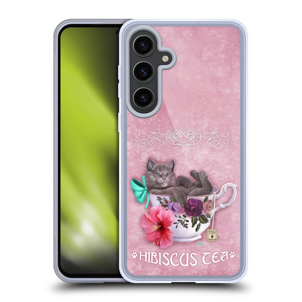 Ash Evans Graphics Hibiscus Tea Soft Gel Case for Samsung Galaxy S24+ 5G