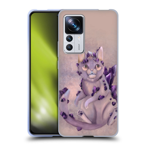Ash Evans Graphics Amethyst Cat Soft Gel Case for Xiaomi 12T Pro