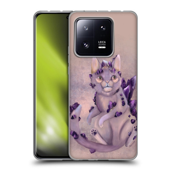 Ash Evans Graphics Amethyst Cat Soft Gel Case for Xiaomi 13 Pro 5G