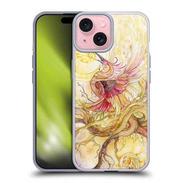 Stephanie Law Art Phoenix Soft Gel Case for Apple iPhone 15
