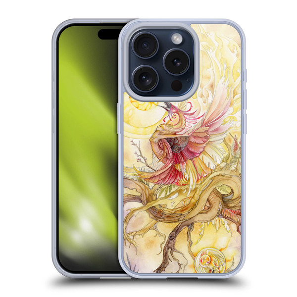 Stephanie Law Art Phoenix Soft Gel Case for Apple iPhone 15 Pro