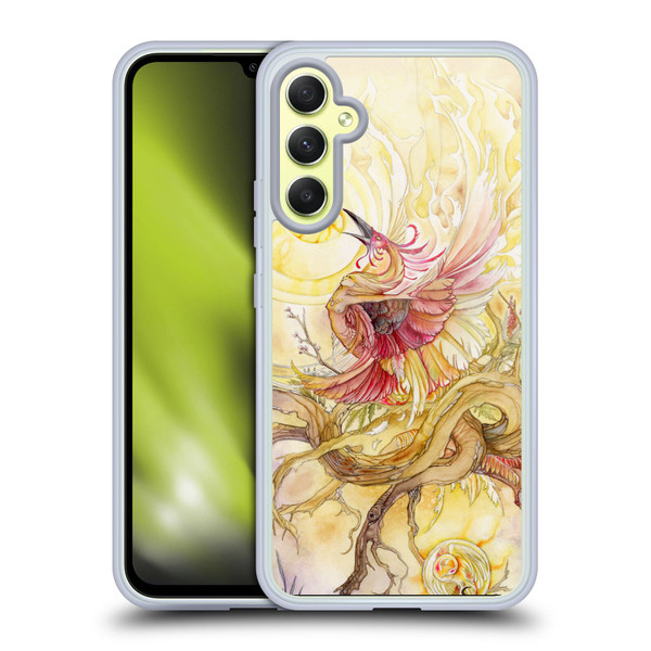 Stephanie Law Art Phoenix Soft Gel Case for Samsung Galaxy A34 5G