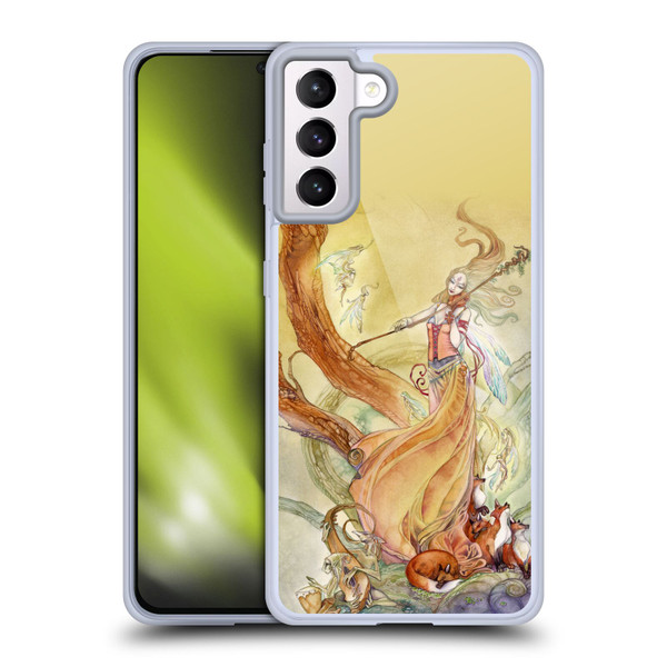Stephanie Law Art Violin Soft Gel Case for Samsung Galaxy S21+ 5G