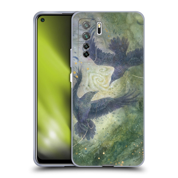 Stephanie Law Graphics Huginn And Muninn Soft Gel Case for Huawei Nova 7 SE/P40 Lite 5G