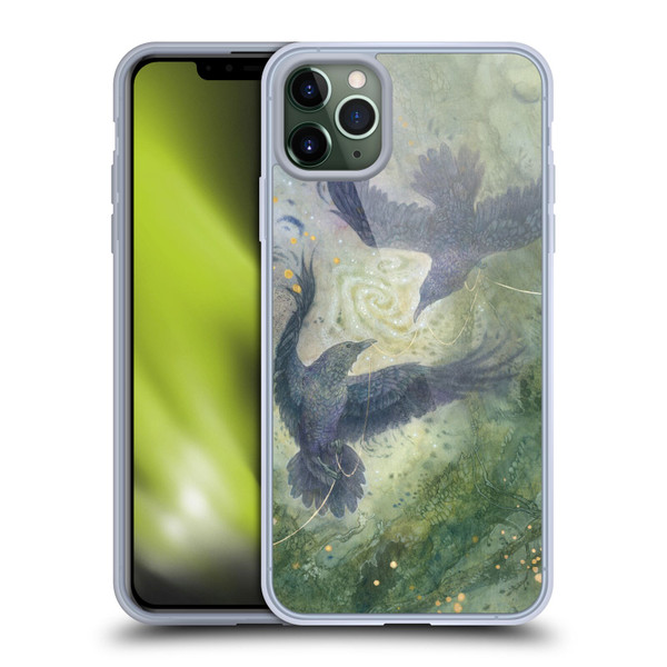 Stephanie Law Graphics Huginn And Muninn Soft Gel Case for Apple iPhone 11 Pro Max