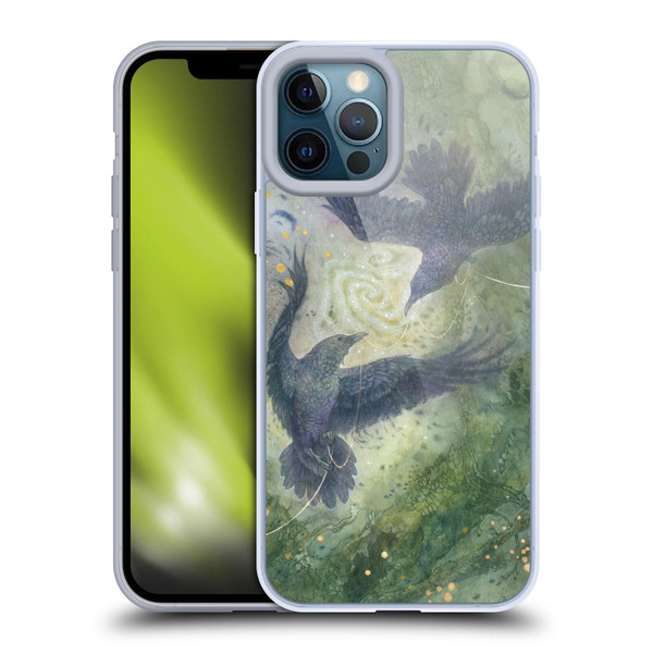 Stephanie Law Graphics Huginn And Muninn Soft Gel Case for Apple iPhone 12 Pro Max