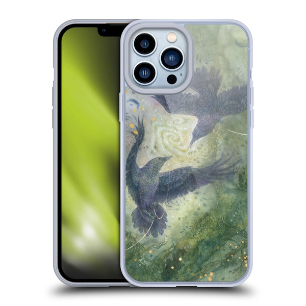 Stephanie Law Graphics Huginn And Muninn Soft Gel Case for Apple iPhone 13 Pro Max