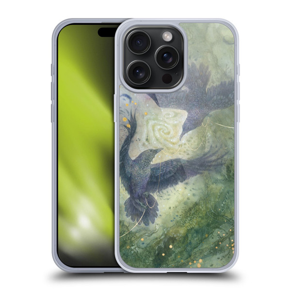 Stephanie Law Graphics Huginn And Muninn Soft Gel Case for Apple iPhone 15 Pro Max