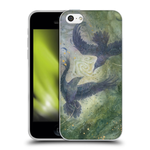 Stephanie Law Graphics Huginn And Muninn Soft Gel Case for Apple iPhone 5c