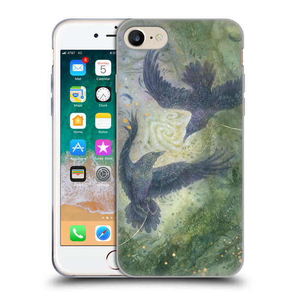 Stephanie Law Graphics Huginn And Muninn Soft Gel Case for Apple iPhone 7 / 8 / SE 2020 & 2022