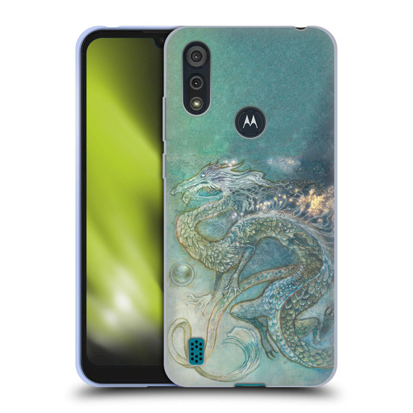Stephanie Law Graphics Dragon Soft Gel Case for Motorola Moto E6s (2020)