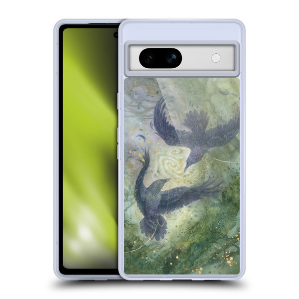 Stephanie Law Graphics Huginn And Muninn Soft Gel Case for Google Pixel 7a