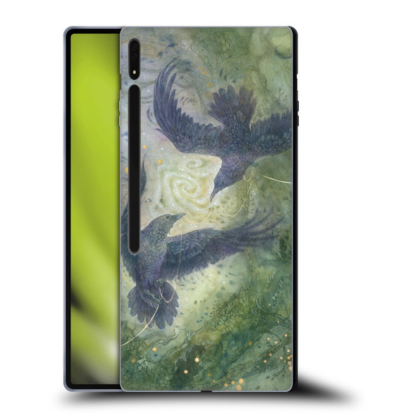 Stephanie Law Graphics Huginn And Muninn Soft Gel Case for Samsung Galaxy Tab S8 Ultra