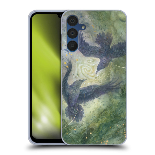 Stephanie Law Graphics Huginn And Muninn Soft Gel Case for Samsung Galaxy A15