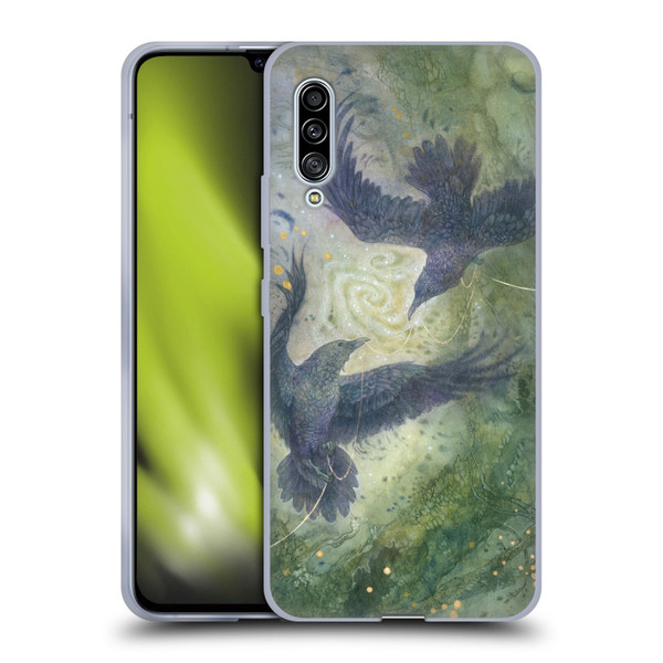 Stephanie Law Graphics Huginn And Muninn Soft Gel Case for Samsung Galaxy A90 5G (2019)