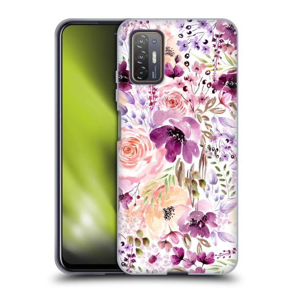 Anis Illustration Bloomers Floral Chaos Soft Gel Case for HTC Desire 21 Pro 5G