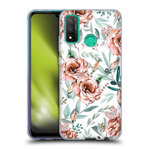 Anis Illustration Bloomers White Soft Gel Case for Huawei P Smart (2020)