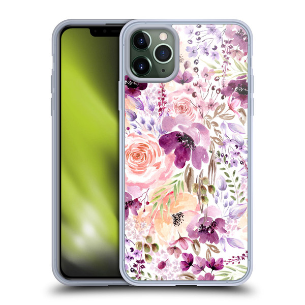 Anis Illustration Bloomers Floral Chaos Soft Gel Case for Apple iPhone 11 Pro Max