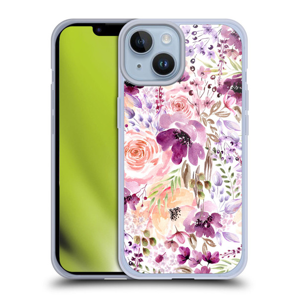 Anis Illustration Bloomers Floral Chaos Soft Gel Case for Apple iPhone 14