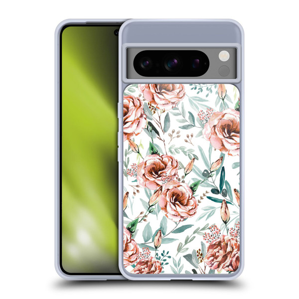 Anis Illustration Bloomers White Soft Gel Case for Google Pixel 8 Pro