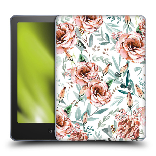 Anis Illustration Bloomers White Soft Gel Case for Amazon Kindle Paperwhite 5 (2021)