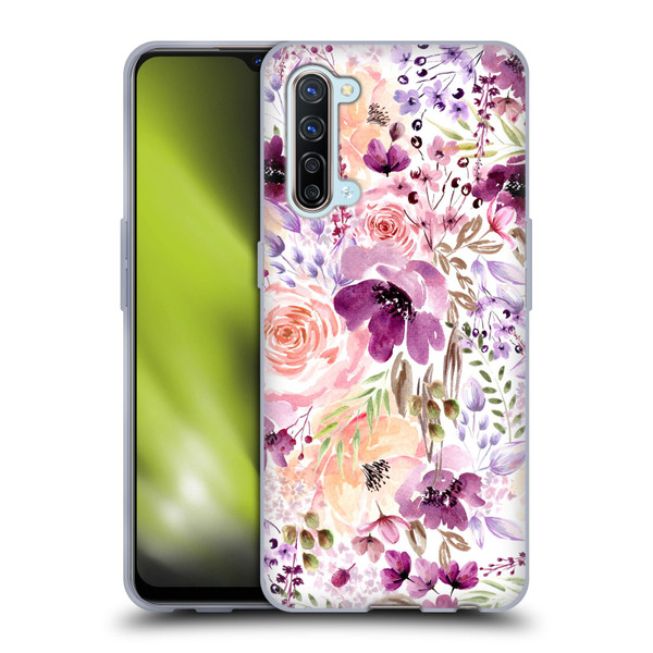Anis Illustration Bloomers Floral Chaos Soft Gel Case for OPPO Find X2 Lite 5G