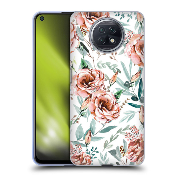 Anis Illustration Bloomers White Soft Gel Case for Xiaomi Redmi Note 9T 5G