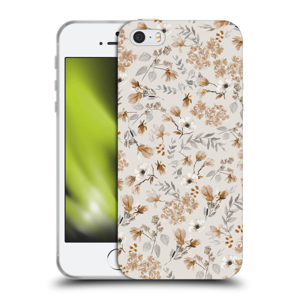 Anis Illustration Mix Pattern Romantic Neutrals Soft Gel Case for Apple iPhone 5 / 5s / iPhone SE 2016