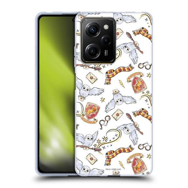 Harry Potter Deathly Hallows XIII Hedwig Owl Pattern Soft Gel Case for Xiaomi Redmi Note 12 Pro 5G