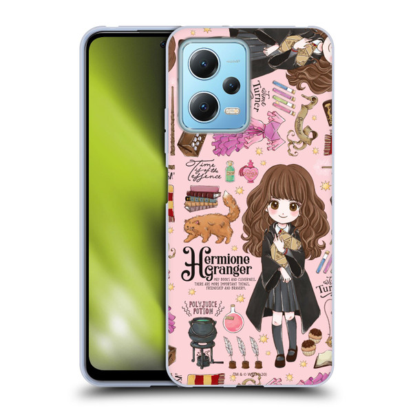 Harry Potter Deathly Hallows XXXVII Hermione Pattern Soft Gel Case for Xiaomi Redmi Note 12 5G
