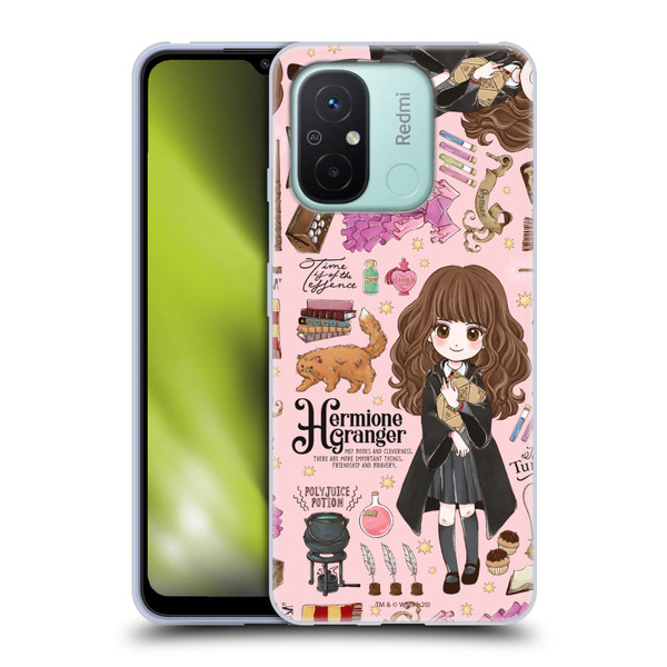 Harry Potter Deathly Hallows XXXVII Hermione Pattern Soft Gel Case for Xiaomi Redmi 12C