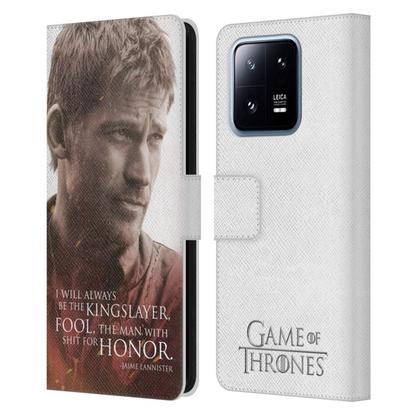 HBO Game of Thrones Character Portraits Jaime Lannister Leather Book Wallet Case Cover For Xiaomi 13 Pro 5G
