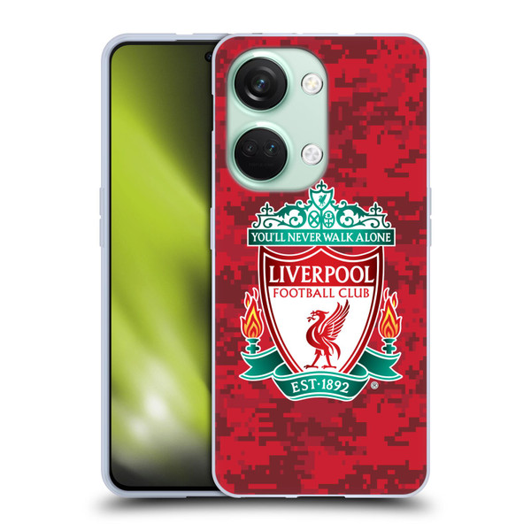 Liverpool Football Club Digital Camouflage Home Red Crest Soft Gel Case for OnePlus Nord 3 5G