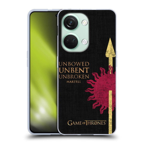 HBO Game of Thrones House Mottos Martell Soft Gel Case for OnePlus Nord 3 5G