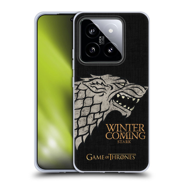 HBO Game of Thrones House Mottos Stark Soft Gel Case for Xiaomi 14