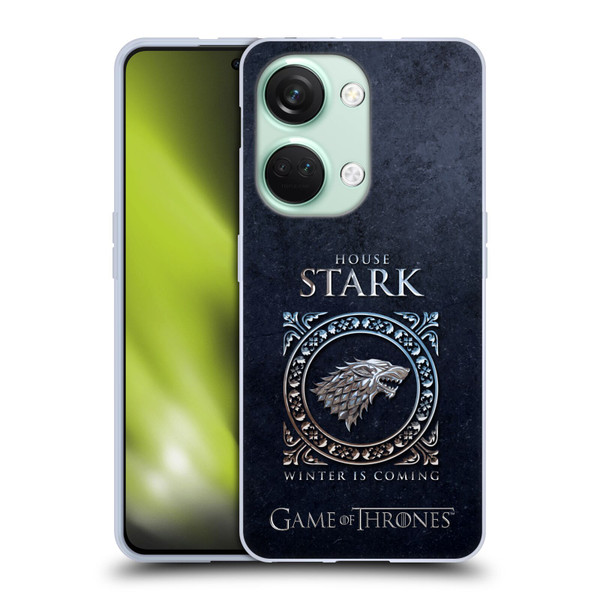 HBO Game of Thrones Metallic Sigils Stark Soft Gel Case for OnePlus Nord 3 5G