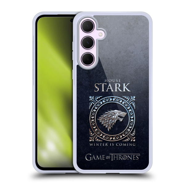 HBO Game of Thrones Metallic Sigils Stark Soft Gel Case for Samsung Galaxy A35 5G