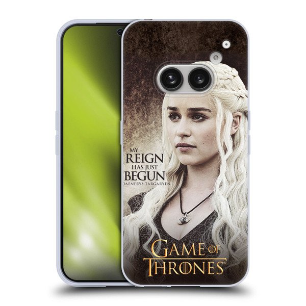 HBO Game of Thrones Character Quotes Daenerys Targaryen Soft Gel Case for Nothing Phone (2a)
