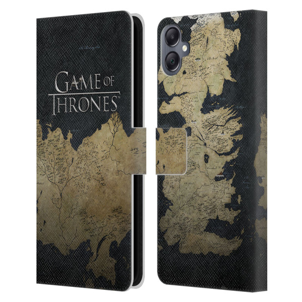 HBO Game of Thrones Key Art Westeros Map Leather Book Wallet Case Cover For Samsung Galaxy A05