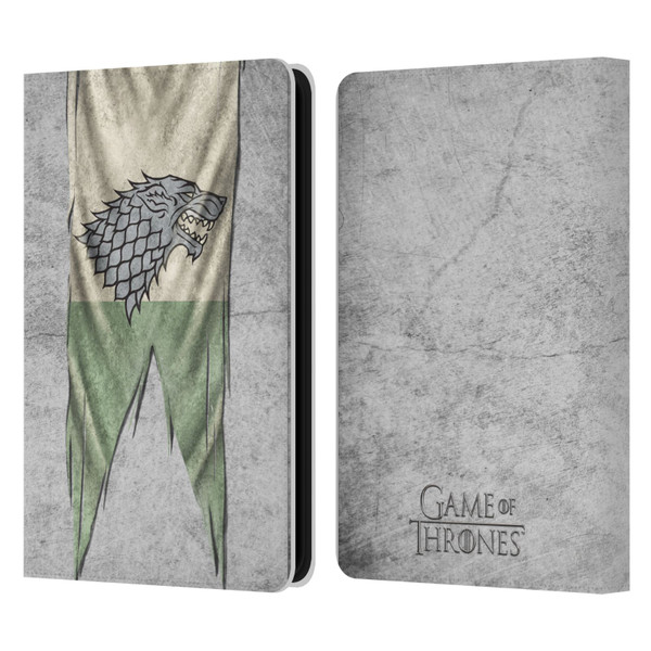 HBO Game of Thrones Sigil Flags Stark Leather Book Wallet Case Cover For Amazon Kindle 11th Gen 6in 2022
