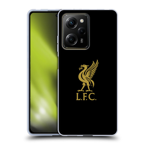 Liverpool Football Club Liver Bird Gold Logo On Black Soft Gel Case for Xiaomi Redmi Note 12 Pro 5G