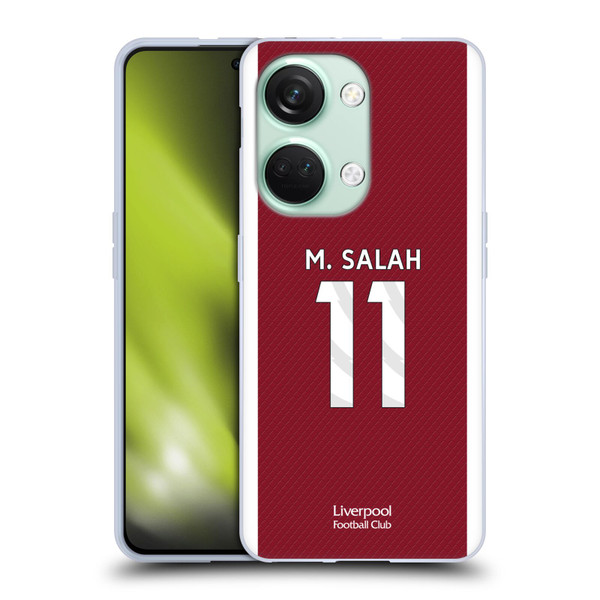 Liverpool Football Club 2023/24 Players Home Kit Mohamed Salah Soft Gel Case for OnePlus Nord 3 5G