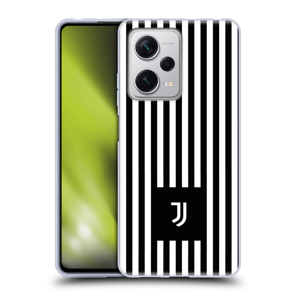Juventus Football Club Lifestyle 2 Black & White Stripes Soft Gel Case for Xiaomi Redmi Note 12 Pro+ 5G