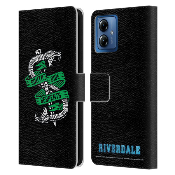 Riverdale Art South Side Serpents Leather Book Wallet Case Cover For Motorola Moto G14