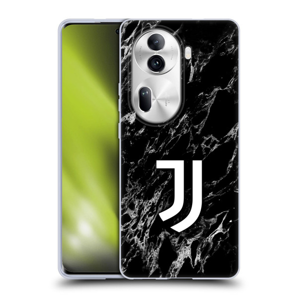 Juventus Football Club Marble Black Soft Gel Case for OPPO Reno11 Pro