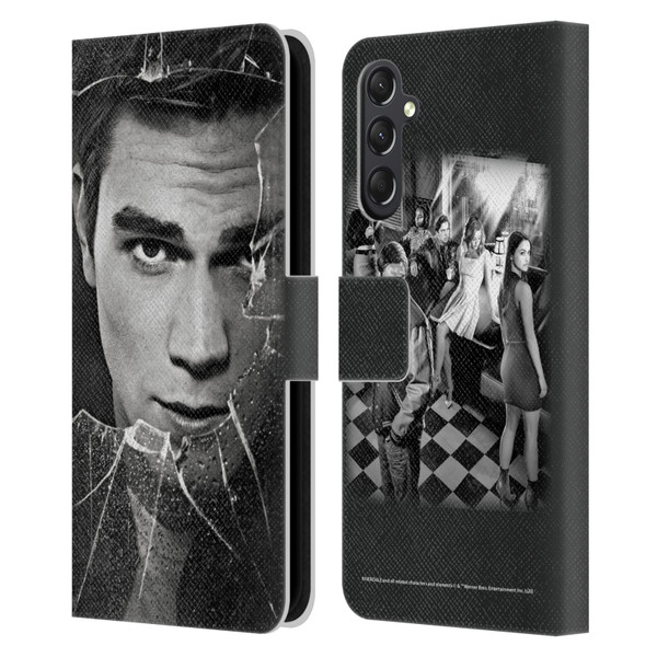 Riverdale Broken Glass Portraits Archie Andrews Leather Book Wallet Case Cover For Samsung Galaxy A24 4G / M34 5G