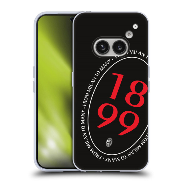 AC Milan Art 1899 Oversized Soft Gel Case for Nothing Phone (2a)