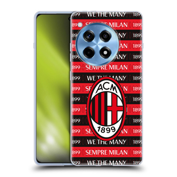 AC Milan Art Milan 1899 Soft Gel Case for OnePlus 12R